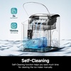 image:imageEUHOMY LunaArc Crescent Ice Maker Countertop 16Pcs Ready in 12Mins 1600PcsDay Auto Deep Cleaning Timer Adjustable Ice Thickness Portable Ice Cube Maker for WhiskeyCoffeeSoft DrinksDark Black