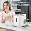 image:imageEUHOMY LunaArc Crescent Ice Maker Countertop 16Pcs Ready in 12Mins 1600PcsDay Auto Deep Cleaning Timer Adjustable Ice Thickness Portable Ice Cube Maker for WhiskeyCoffeeSoft DrinksWhite