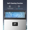 image:imageEUHOMY Commercial Ice Maker350lbs24HStainless Steel Under Counter Ice Machine with Water Filter44lbs Storage Capacity 126 Cubes in 812 Mins Freestanding Ice Machine for HomeBarCafeRestaurant350