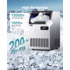 image:imageEUHOMY Commercial Ice Maker350lbs24HStainless Steel Under Counter Ice Machine with Water Filter44lbs Storage Capacity 126 Cubes in 812 Mins Freestanding Ice Machine for HomeBarCafeRestaurant200