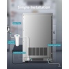 image:imageEUHOMY Commercial Ice Maker350lbs24HStainless Steel Under Counter Ice Machine with Water Filter44lbs Storage Capacity 126 Cubes in 812 Mins Freestanding Ice Machine for HomeBarCafeRestaurant250
