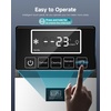 image:imageEUHOMY Commercial Ice Maker350lbs24HStainless Steel Under Counter Ice Machine with Water Filter44lbs Storage Capacity 126 Cubes in 812 Mins Freestanding Ice Machine for HomeBarCafeRestaurant350