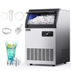 image:imageEUHOMY Commercial Ice Maker350lbs24HStainless Steel Under Counter Ice Machine with Water Filter44lbs Storage Capacity 126 Cubes in 812 Mins Freestanding Ice Machine for HomeBarCafeRestaurant250