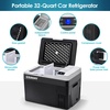 image:imageEUHOMY 12 Volt Refrigerator 31QT30L Electric Cooler Car Fridge APP Control Car Refrigerator 1224V DC 100240V AC Portable Freezer Usable Battery for Camping Travel Outdoor Truck31 QT CFJ