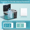 image:imageEUHOMY 12 Volt Refrigerator 31QT30L Electric Cooler Car Fridge APP Control Car Refrigerator 1224V DC 100240V AC Portable Freezer Usable Battery for Camping Travel Outdoor Truck32 QT CFJ
