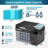 image:imageEUHOMY 12 Volt Refrigerator 31QT30L Electric Cooler Car Fridge APP Control Car Refrigerator 1224V DC 100240V AC Portable Freezer Usable Battery for Camping Travel Outdoor Truck31 QT CFJ