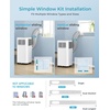 image:imageEUHOMY 14000 BTU Portable Air Conditioners 4 in 1 Smart AC 750 SqFt  500 CFM 4 Modes CoolDryFanSleep AppRemotePanel Control 24H Timer 2050 in Window Kit Bedroom Apartment8000