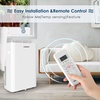 image:imageEUHOMY 14000 BTU Portable Air Conditioners 4 in 1 Smart AC 750 SqFt  500 CFM 4 Modes CoolDryFanSleep AppRemotePanel Control 24H Timer 2050 in Window Kit Bedroom Apartment16 000 BTU