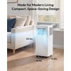 image:imageEUHOMY 14000 BTU Portable Air Conditioners 4 in 1 Smart AC 750 SqFt  500 CFM 4 Modes CoolDryFanSleep AppRemotePanel Control 24H Timer 2050 in Window Kit Bedroom Apartment14 000 BTU  WIFI
