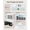 image:imageEUHOMY Portable Air Conditioners 14000 BTU 5in1 Smart AC 750 Sq Ft  5 Modes Cool Heat Dry Fan Sleep App amp Remote Control 500 CFM 24h Timer 52dB 2050 in Window Kit 3 Wind Speeds14 000 BTU WIFI
