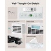 image:imageEUHOMY Portable Air Conditioners 14000 BTU 5in1 Smart AC 750 Sq Ft  5 Modes Cool Heat Dry Fan Sleep App amp Remote Control 500 CFM 24h Timer 52dB 2050 in Window Kit 3 Wind Speeds12 000 BTU WIFI