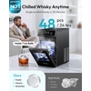 image:imageEUHOMY 24 Clear Ice Ball Maker Countertop 2Pcs in 60Mins 48PcsDay Timer SelfCleaning Round Ice Cube Maker with Crystal Clear Ice Sphere Ice Maker Machine for Whiskey amp BourbonBlack
