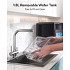 image:imageEUHOMY Countertop Crescent Ice Maker 16Pcs in 12Mins 35Lbs24H Auto Deep Cleaning Timer Adjustable Ice Thickness Portable Ice Cube Maker for WhiskeyCoffeeSoft DrinksBlack