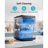 image:imageEUHOMY Countertop Crescent Ice Maker 16Pcs in 12Mins 35Lbs24H Auto Deep Cleaning Timer Adjustable Ice Thickness Portable Ice Cube Maker for WhiskeyCoffeeSoft DrinksBlack