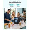 image:imageEUHOMY Countertop Crescent Ice Maker 16Pcs in 12Mins 35Lbs24H Auto Deep Cleaning Timer Adjustable Ice Thickness Portable Ice Cube Maker for WhiskeyCoffeeSoft DrinksBlack