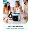 image:imageEUHOMY Smart Ice Makers Countertop 9 Cubes Ready in 6 Mins 26lbs24H SelfCleaning Portable Ice Maker Machine with APPAlexa Control Countertop Ice Maker with 2 Sizes of Bullet Ice for HomeBlack