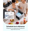 image:imageEUHOMY Smart Ice Makers Countertop 9 Cubes Ready in 6 Mins 26lbs24H SelfCleaning Portable Ice Maker Machine with APPAlexa Control Countertop Ice Maker with 2 Sizes of Bullet Ice for HomeBlack