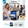 image:imageEUHOMY Nugget Ice Maker Countertop 44lbs24H Ready in 710Mins BlackBlack