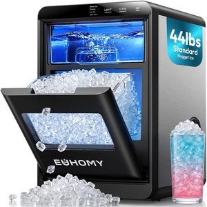 image:imageEUHOMY Nugget Ice Maker Countertop 44lbs24H Ready in 710Mins BlackBlack