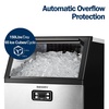 image:imageEUHOMY Commercial Ice Maker120lbs24HStainless Steel Under Counter Ice Machine with Water Filter33lbs Storage Bin 45 Cubes in 812 Mins Freestanding Ice Cube Maker for HomeBarCafeRestaurant1 50Silver