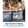image:imageEUHOMY Commercial Ice Maker120lbs24HStainless Steel Under Counter Ice Machine with Water Filter33lbs Storage Bin 45 Cubes in 812 Mins Freestanding Ice Cube Maker for HomeBarCafeRestaurant1 00Silver