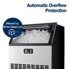 image:imageEUHOMY Commercial Ice Maker120lbs24HStainless Steel Under Counter Ice Machine with Water Filter33lbs Storage Bin 45 Cubes in 812 Mins Freestanding Ice Cube Maker for HomeBarCafeRestaurant2 00