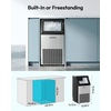 image:imageEUHOMY Commercial Ice Maker120lbs24HStainless Steel Under Counter Ice Machine with Water Filter33lbs Storage Bin 45 Cubes in 812 Mins Freestanding Ice Cube Maker for HomeBarCafeRestaurant12 0
