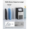 image:imageEUHOMY Commercial Ice Maker120lbs24HStainless Steel Under Counter Ice Machine with Water Filter33lbs Storage Bin 45 Cubes in 812 Mins Freestanding Ice Cube Maker for HomeBarCafeRestaurant12 0