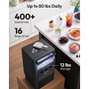 image:imageEUHOMY Commercial Ice Maker120lbs24HStainless Steel Under Counter Ice Machine with Water Filter33lbs Storage Bin 45 Cubes in 812 Mins Freestanding Ice Cube Maker for HomeBarCafeRestaurant80
