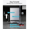 image:imageEUHOMY Commercial Ice Maker120lbs24HStainless Steel Under Counter Ice Machine with Water Filter33lbs Storage Bin 45 Cubes in 812 Mins Freestanding Ice Cube Maker for HomeBarCafeRestaurant11 0Polished