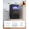 image:imageEUHOMY Commercial Ice Maker120lbs24HStainless Steel Under Counter Ice Machine with Water Filter33lbs Storage Bin 45 Cubes in 812 Mins Freestanding Ice Cube Maker for HomeBarCafeRestaurant80