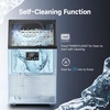 image:imageEUHOMY Commercial Ice Maker120lbs24HStainless Steel Under Counter Ice Machine with Water Filter33lbs Storage Bin 45 Cubes in 812 Mins Freestanding Ice Cube Maker for HomeBarCafeRestaurant1 00Crescent