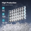 image:imageEUHOMY Commercial Ice Maker120lbs24HStainless Steel Under Counter Ice Machine with Water Filter33lbs Storage Bin 45 Cubes in 812 Mins Freestanding Ice Cube Maker for HomeBarCafeRestaurant1 00Crescent