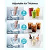 image:imageEUHOMY Commercial Ice Maker120lbs24HStainless Steel Under Counter Ice Machine with Water Filter33lbs Storage Bin 45 Cubes in 812 Mins Freestanding Ice Cube Maker for HomeBarCafeRestaurant12 0