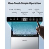 image:imageEUHOMY Commercial Ice Maker120lbs24HStainless Steel Under Counter Ice Machine with Water Filter33lbs Storage Bin 45 Cubes in 812 Mins Freestanding Ice Cube Maker for HomeBarCafeRestaurant11 0Polished