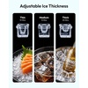 image:imageEUHOMY Commercial Ice Maker120lbs24HStainless Steel Under Counter Ice Machine with Water Filter33lbs Storage Bin 45 Cubes in 812 Mins Freestanding Ice Cube Maker for HomeBarCafeRestaurant80