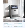 image:imageEUHOMY Commercial Ice Maker120lbs24HStainless Steel Under Counter Ice Machine with Water Filter33lbs Storage Bin 45 Cubes in 812 Mins Freestanding Ice Cube Maker for HomeBarCafeRestaurant1 20Polished