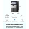 image:imageEUHOMY Commercial Ice Maker120lbs24HStainless Steel Under Counter Ice Machine with Water Filter33lbs Storage Bin 45 Cubes in 812 Mins Freestanding Ice Cube Maker for HomeBarCafeRestaurant1 00Silver