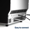 image:imageEUHOMY Commercial Ice Maker120lbs24HStainless Steel Under Counter Ice Machine with Water Filter33lbs Storage Bin 45 Cubes in 812 Mins Freestanding Ice Cube Maker for HomeBarCafeRestaurant2 00