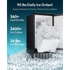 image:imageEUHOMY Nugget Ice Maker Machine 80lbs24H Stainless Steel 15lbs Bin1 00