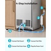 image:imageEUHOMY Nugget Ice Maker Machine 80lbs24H Stainless Steel 15lbs Bin7 5