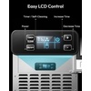image:imageEUHOMY Under Counter Nugget Ice Maker Machine 70LbsDay Bulitin Freestanding Ice Maker with Double Ice Baskets SelfCleaning amp 24H Timer Ice Machine for Home UseSilverSilver