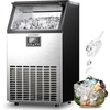 image:imageEUHOMY Commercial Ice Maker120lbs24HStainless Steel Under Counter Ice Machine with Water Filter33lbs Storage Bin 45 Cubes in 812 Mins Freestanding Ice Cube Maker for HomeBarCafeRestaurant1 00Crescent