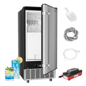 image:imageEUHOMY Nugget Ice Maker Machine 80lbs24H Stainless Steel 15lbs Bin1 00