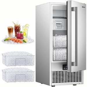 image:imageEUHOMY Nugget Ice Maker Machine 80lbs24H Stainless Steel 15lbs Bin7 5