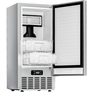 image:imageEUHOMY Under Counter Nugget Ice Maker Machine 70LbsDay Bulitin Freestanding Ice Maker with Double Ice Baskets SelfCleaning amp 24H Timer Ice Machine for Home UseSilverSilver
